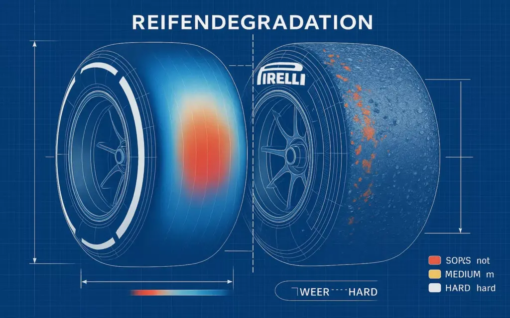 F1 Reifen Degradation Analyse - Pirelli Reifenstrategie für erfolgreiche Wetten
