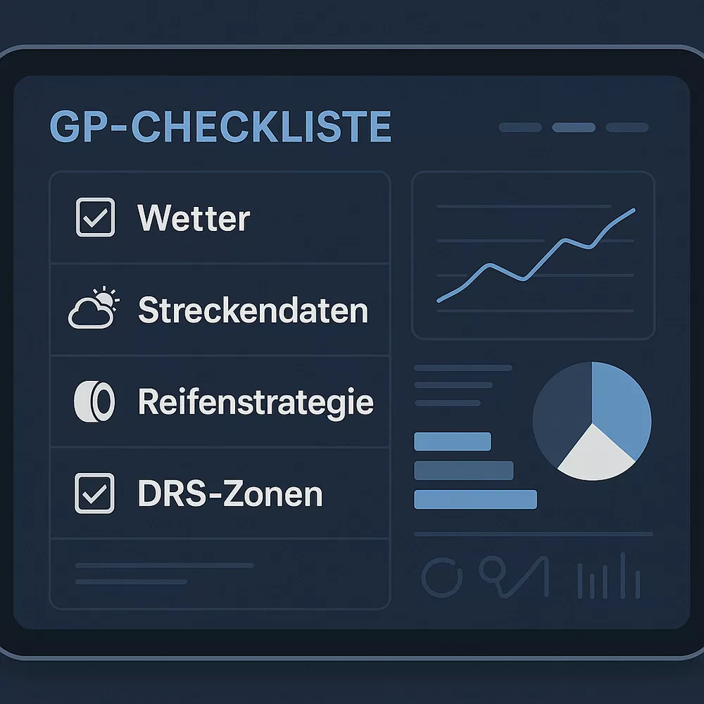 F1 Wett-Strategie Checkliste - Professionelle Rennwochenende Vorbereitung Guide