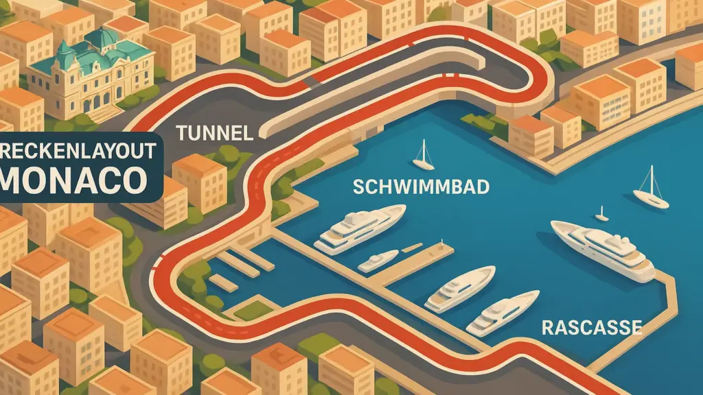 Monaco Grand Prix Strecke Luftaufnahme - Detaillierte Circuit Analyse für Wettstrategien