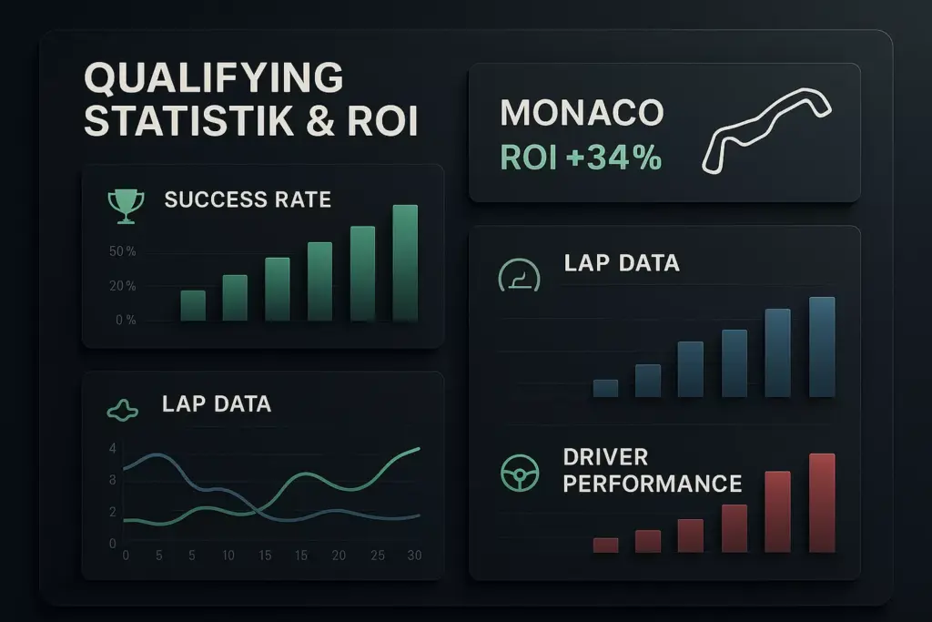 Formel 1 Qualifying Wetten Statistik ROI Datenbank mit Charts und Performance Metriken