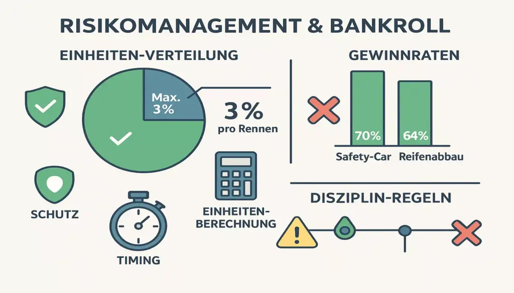 Risikomanagement und Bankroll-Strategie für profitable F1 Live-Wetten